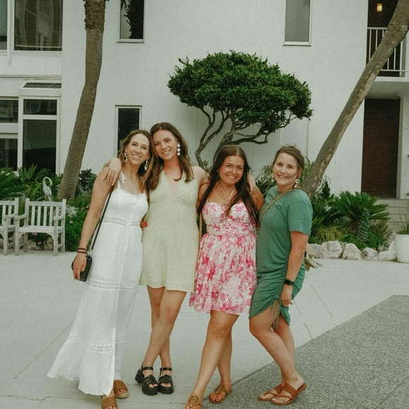 AQUA Floral Print Halter Mini Dress - Picture 11 of 11